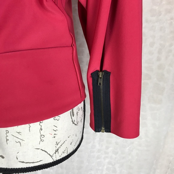 Tracy Reese Pink Jacket Lace Up Back Zip Sleeve M - Picture 6 of 8